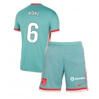 Maglie da calcio Atletico Madrid Koke #6 Seconda Maglia Bambino 2024-25 Manica Corta (+ Pantaloni corti)